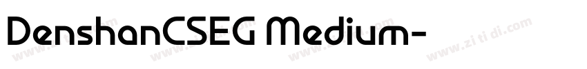 DenshanCSEG Medium字体转换